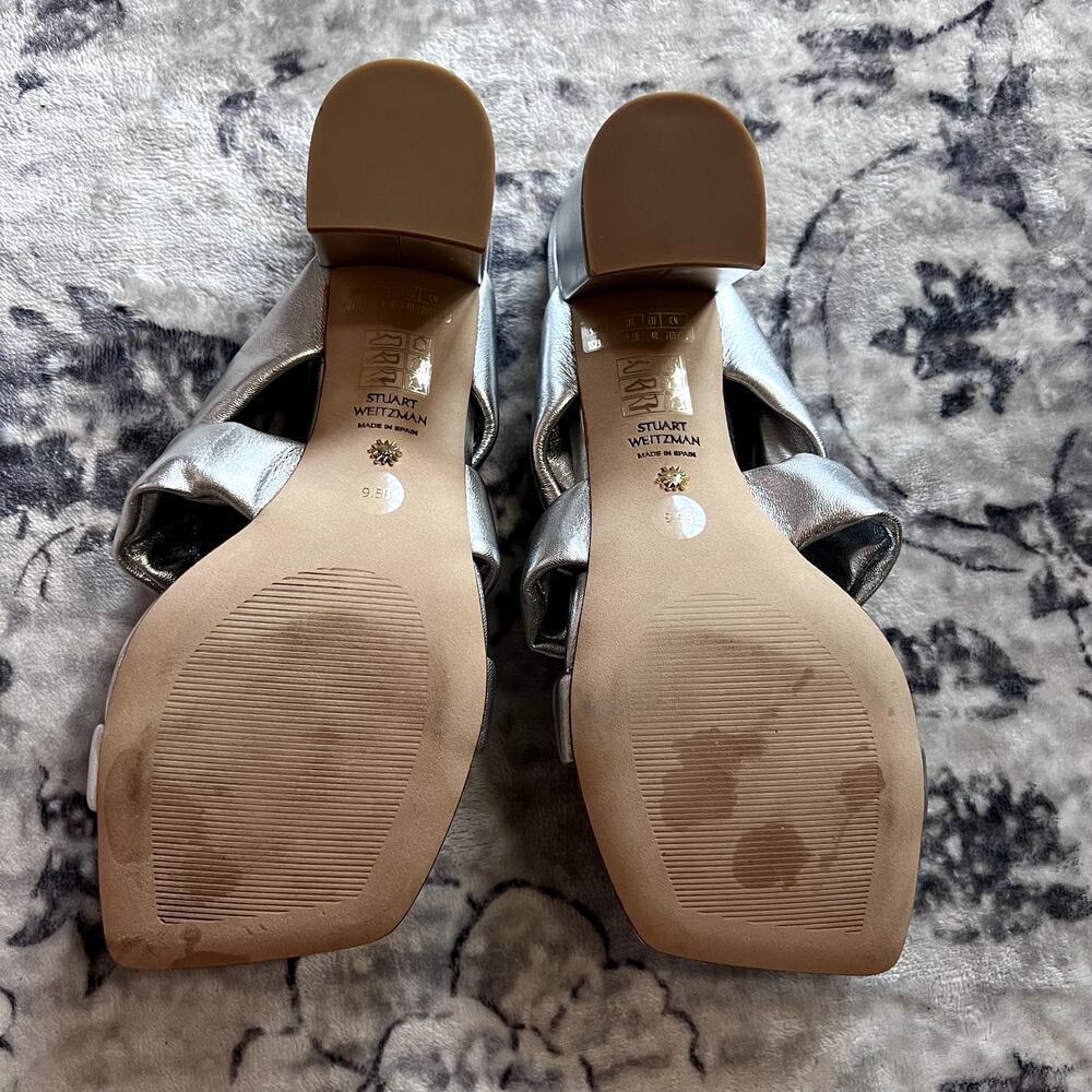 Stuart Weitzman Playa 75 Knot Block Sandal Sz 40/… - image 8